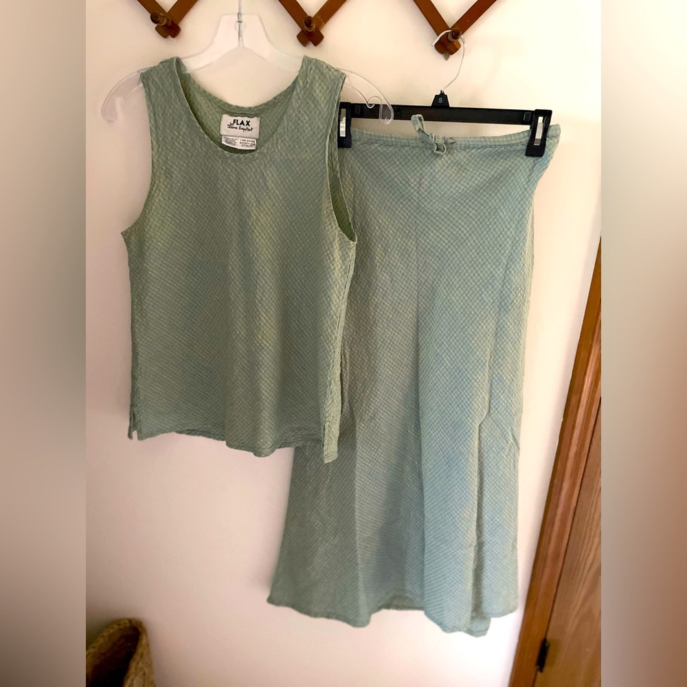 Flax Linen/Cotton Skirt Set